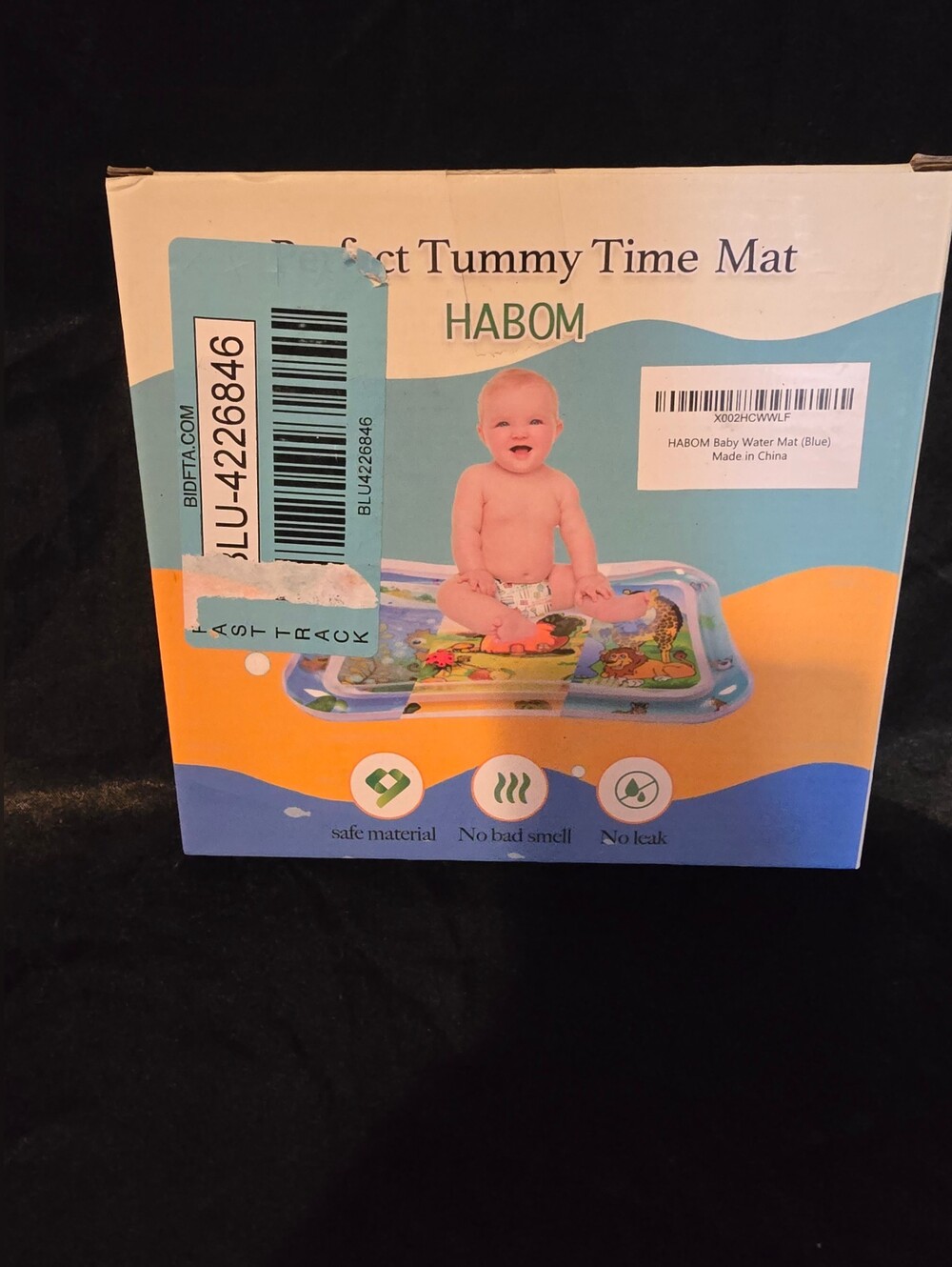 HABOM Baby Tummy Time Water Mat - Blue
